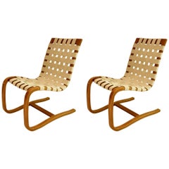 Pair of Bentwood Lounge Chairs, Denmark