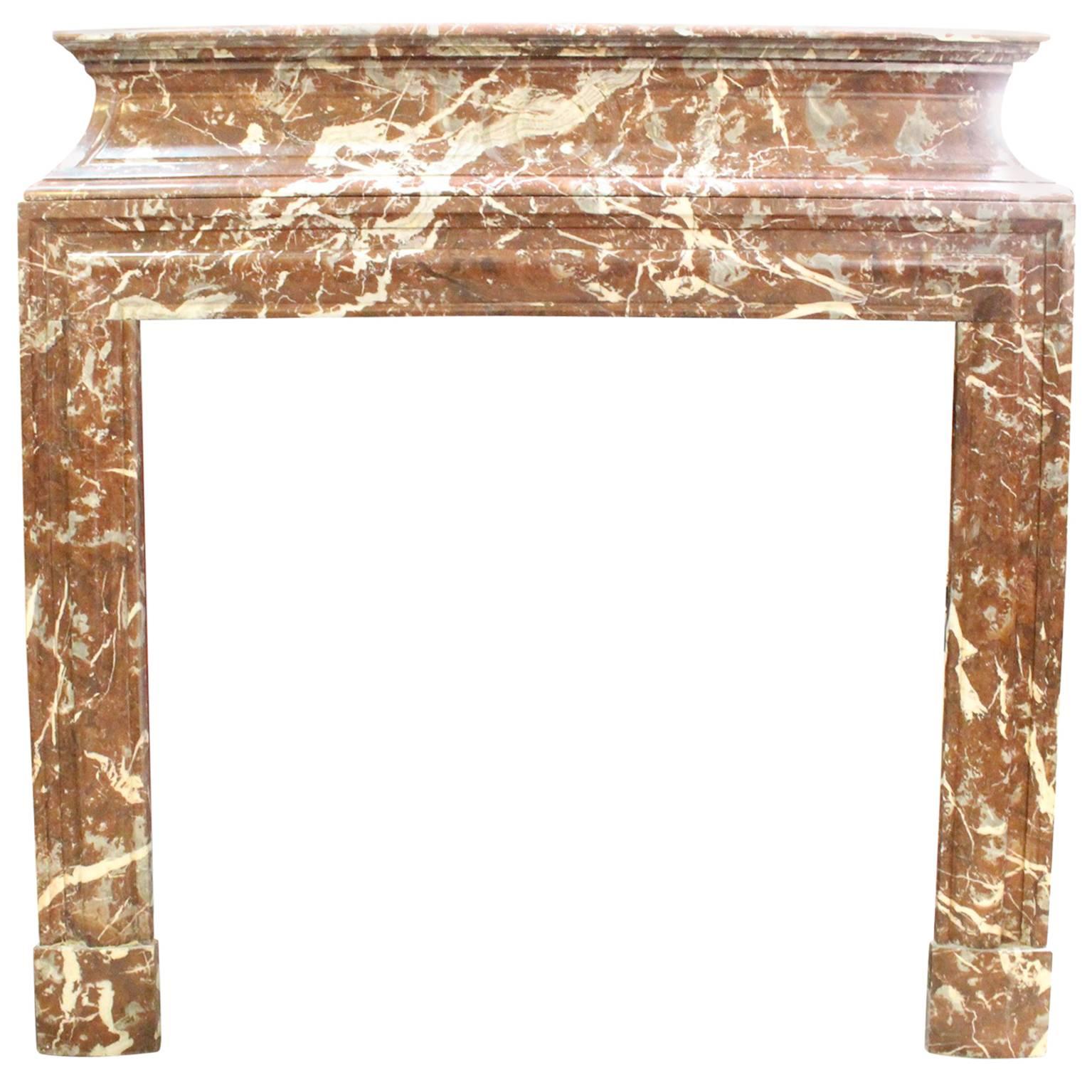 19th Century, French, Louis XIV Style Marble Mantel