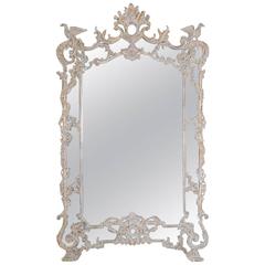 Monumental Italian Rococo Style Mirror with Ho Ho Birds 5