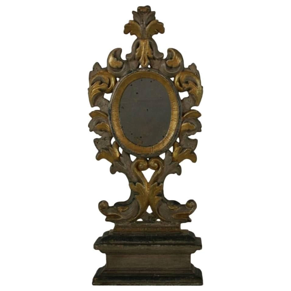 18th Century Italian Carved Baroque Mirror with Dolphins