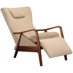 Mid-Century Reclining Chair in the Manner of Paola Buffa