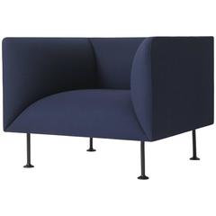 Godot Sofa Armchair by Iskos-Berlin W. Steel Legs & Fabric or Leather Upholstery 6