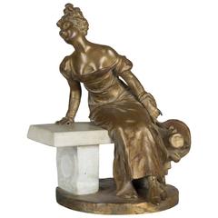 Bronce francés de Georges Van der Straeten