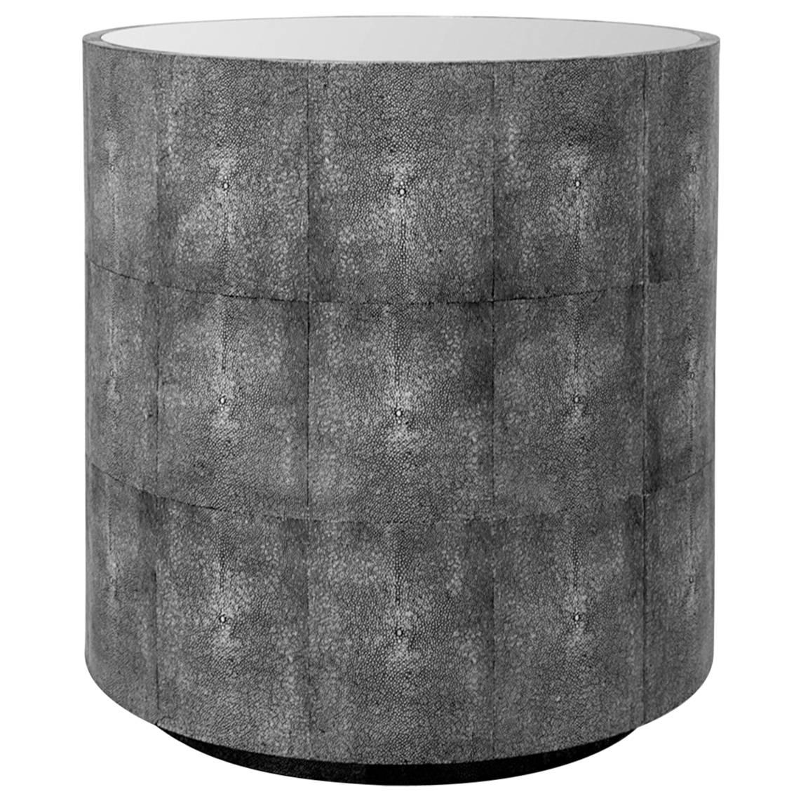 Shagreen Drum Table For Sale