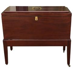 Antique Mahogany Bottle Case on Stand, circa 1800