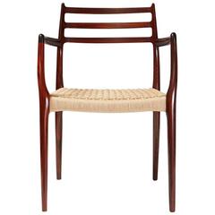 Niels O. Moller Model 62 Rosewood Armchair, 1962