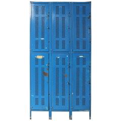 Vintage 1930s American School Metal Lockers