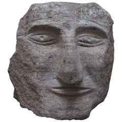 Ted Ludwiczak Banded Stone Carved Head