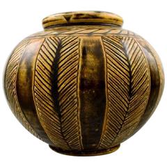 Kähler, Denmark, Svend Hammershoi, Glazed Stoneware Vase