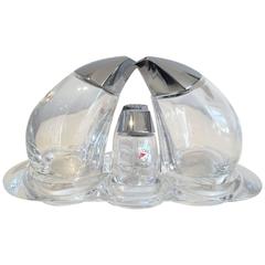 Angelo Mangiarotti Italian Crystal Serveware by Colle Val d'Elsa