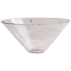 Filigrane Glass Bowl by Venini