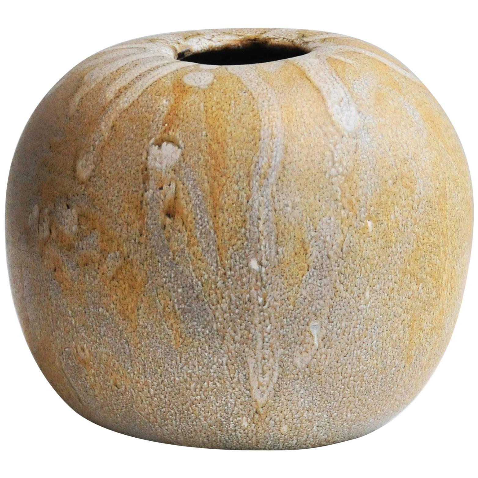 1930s 'Puisaye' Glazed Stoneware Vase For Sale
