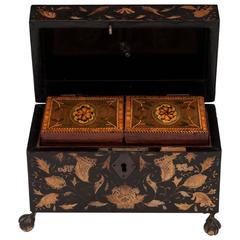 18th Century Georgian Lacquer Tea Chest