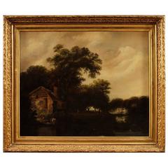 19th Century French Painting Signed Jablonsky Oil on Canvas 19th Century French Painting Signed Jablonsky Oil on Canvas