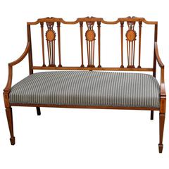 Antique Edwardian Mahogany Sofa
