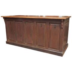 Antique Late 19th Century French Shop Counter