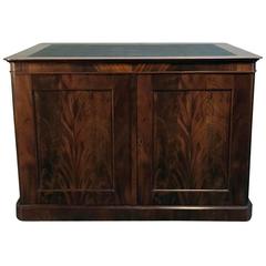 Used 19th Century French Louis Philippe Flame Mahogany Map Cabinet