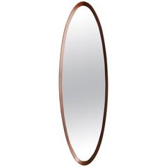 Danish Modern Style Oval Mirror