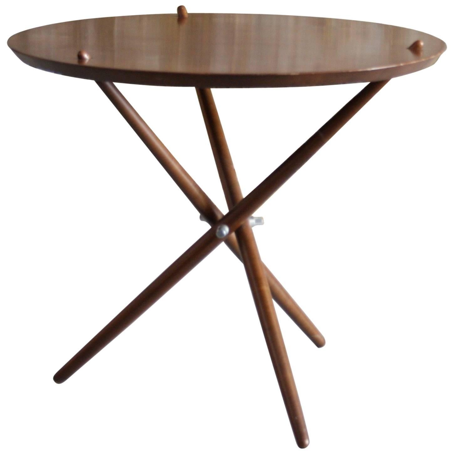 1948 Hans Bellman Swiss Modernist Tripod Table for Wohnbedarf Imported by Knoll