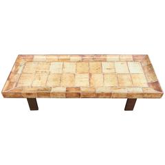 Roger Capron, Ceramic Coffee Table, Model "Cuvette" Vallauris, 1970 11