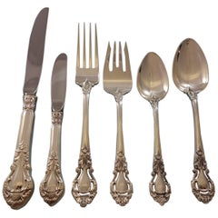 Royal Dynasty by Kirk Stieff Sterling Silver Flatware Service for 12 Set 74 Pcs