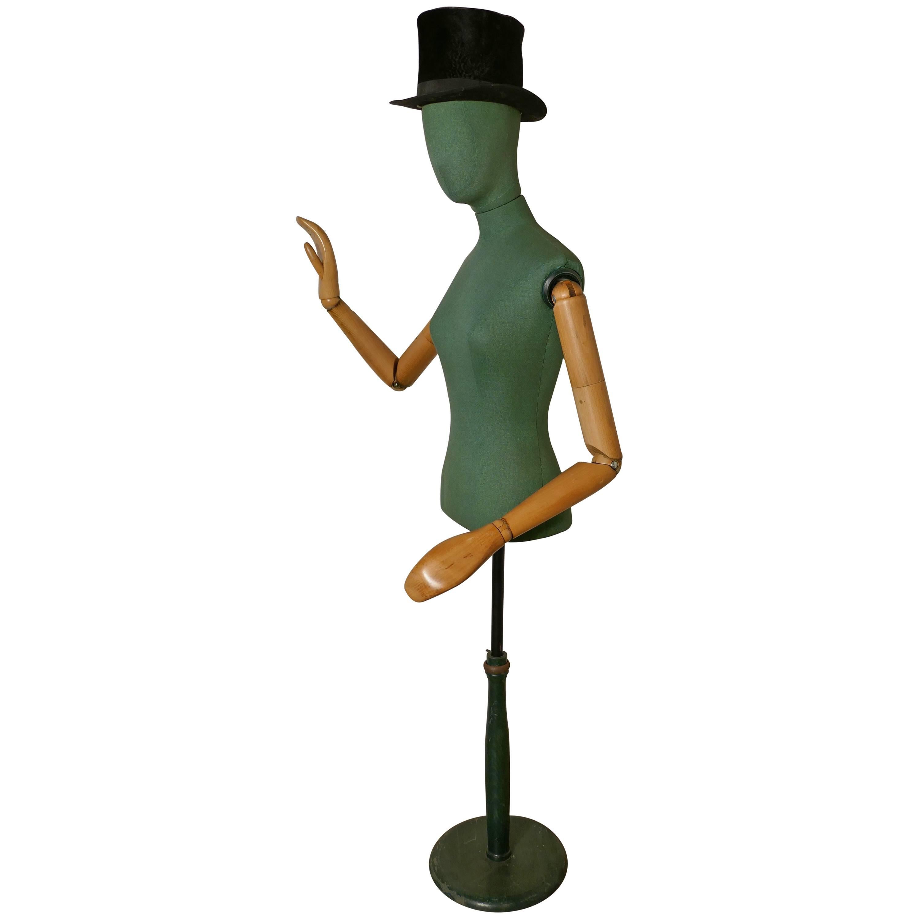 Quirky Green Vintage Mannequin by Stockman, Taylor’s Dummy