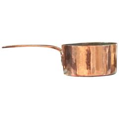 Early Hammered Copper Sauce Pan
