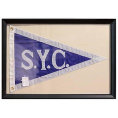 Used Framed Yacht Club Burgee