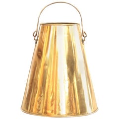 Vintage Authentic Brass Cream Bucket