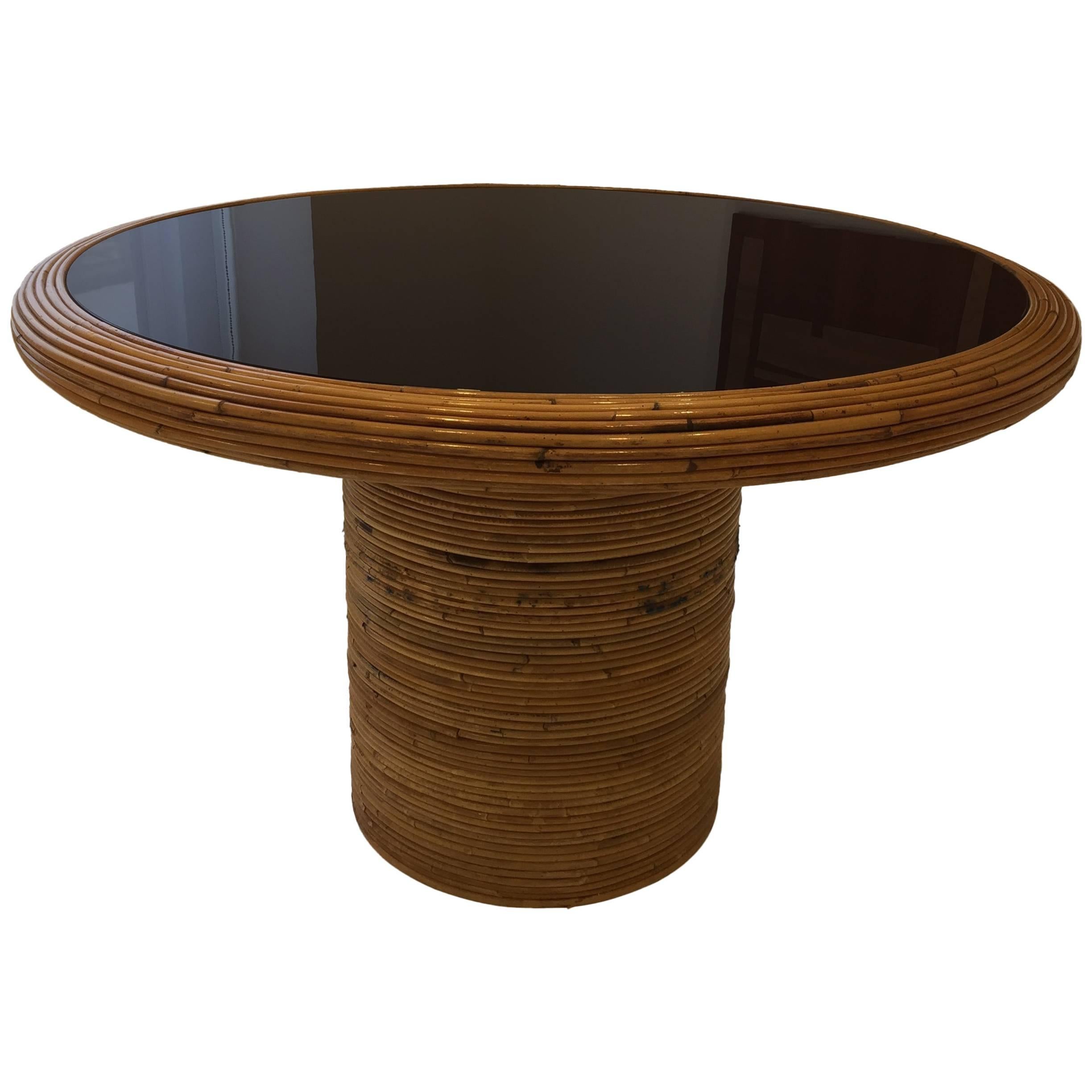 Henry Olko for Willow and Reed Round Rattan Table