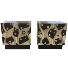 Pair of Brutal Soldered Aluminum Cabinets 4