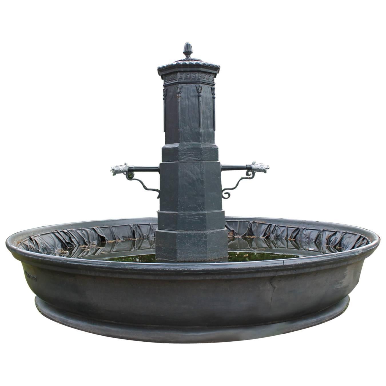Old Cast Iron Fountain Edge