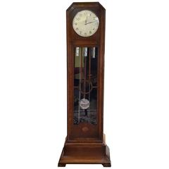 Vintage Good Quality Oak Art Deco Longcase Clock Made by Baker's Jewel Casket, Wigan