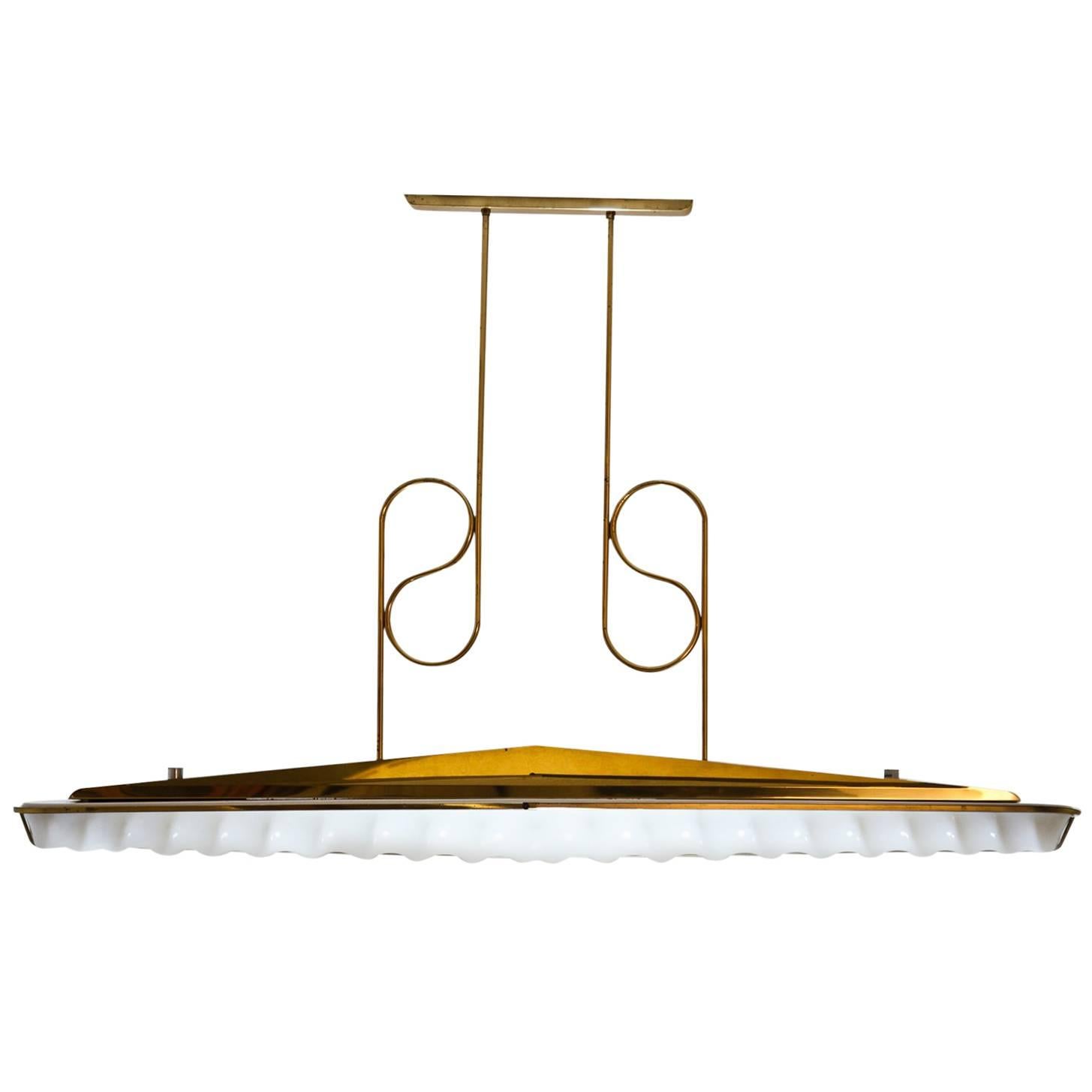Large Ceiling Light, Italy, Mid-20th Century