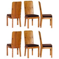 Set of Six High Back 'Logo' Chairs by Axel Einar Hjorth
