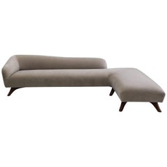 Vladimir Kagan, L-Shaped Swan Back Sofa, USA, circa 1955