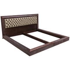 James Mont, Grey Cerused Fumed Oak King-Size Bed, USA 6