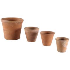 Used Hand-Thrown Terracotta Plant Pots
