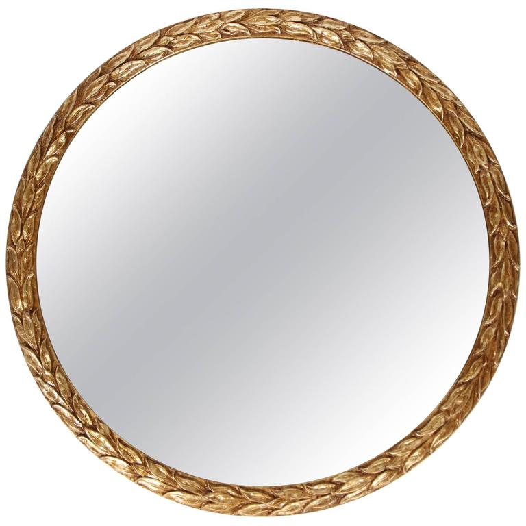 Vintage round mirror deals