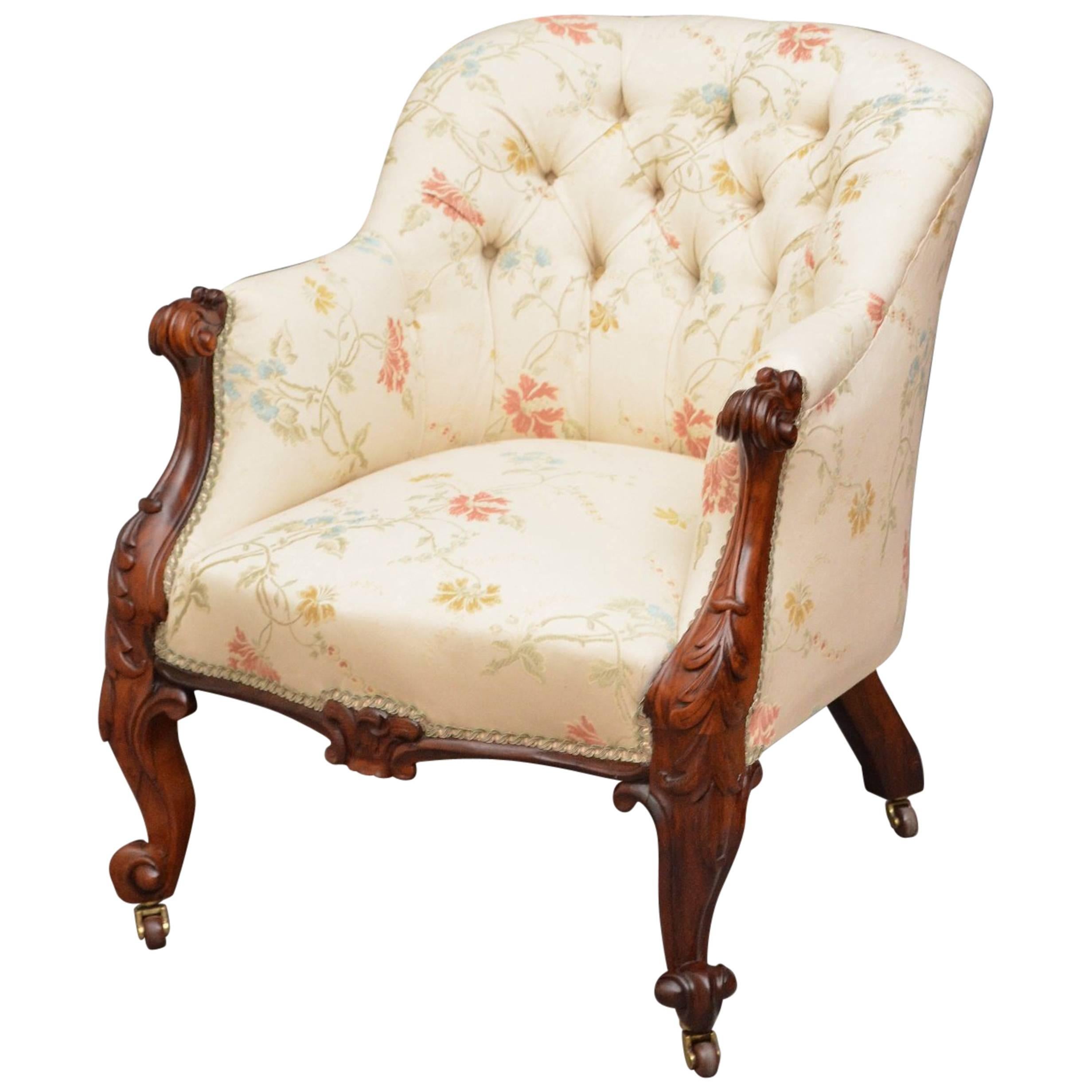 Victorian Rosewood Armchair