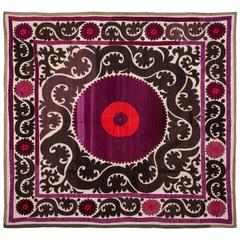 Retro Mid-20th Century Smarkand Suzani, Wall Hanging