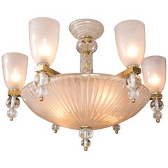 Murano Six-Light Chandelier 8