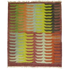 Vintage Turkish Kilim Square 6