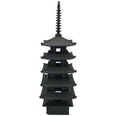 1950s Iron Pagoda Statue