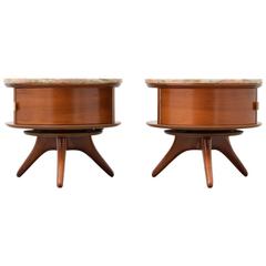 Pair of Rare and Early Vladimir Kagan #3421 Nightstands or End Tables