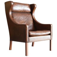 Børge Mogensen 2204 Wingback Chair for Fredericia Stolefabrik, Denmark