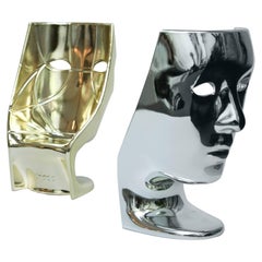 "Nemo" Poltrona di F. Novembre in oro o argento metallizzato per Driade