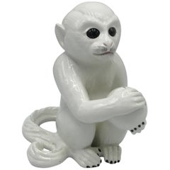 1970s Italian Ceramic Monkey Sculpture