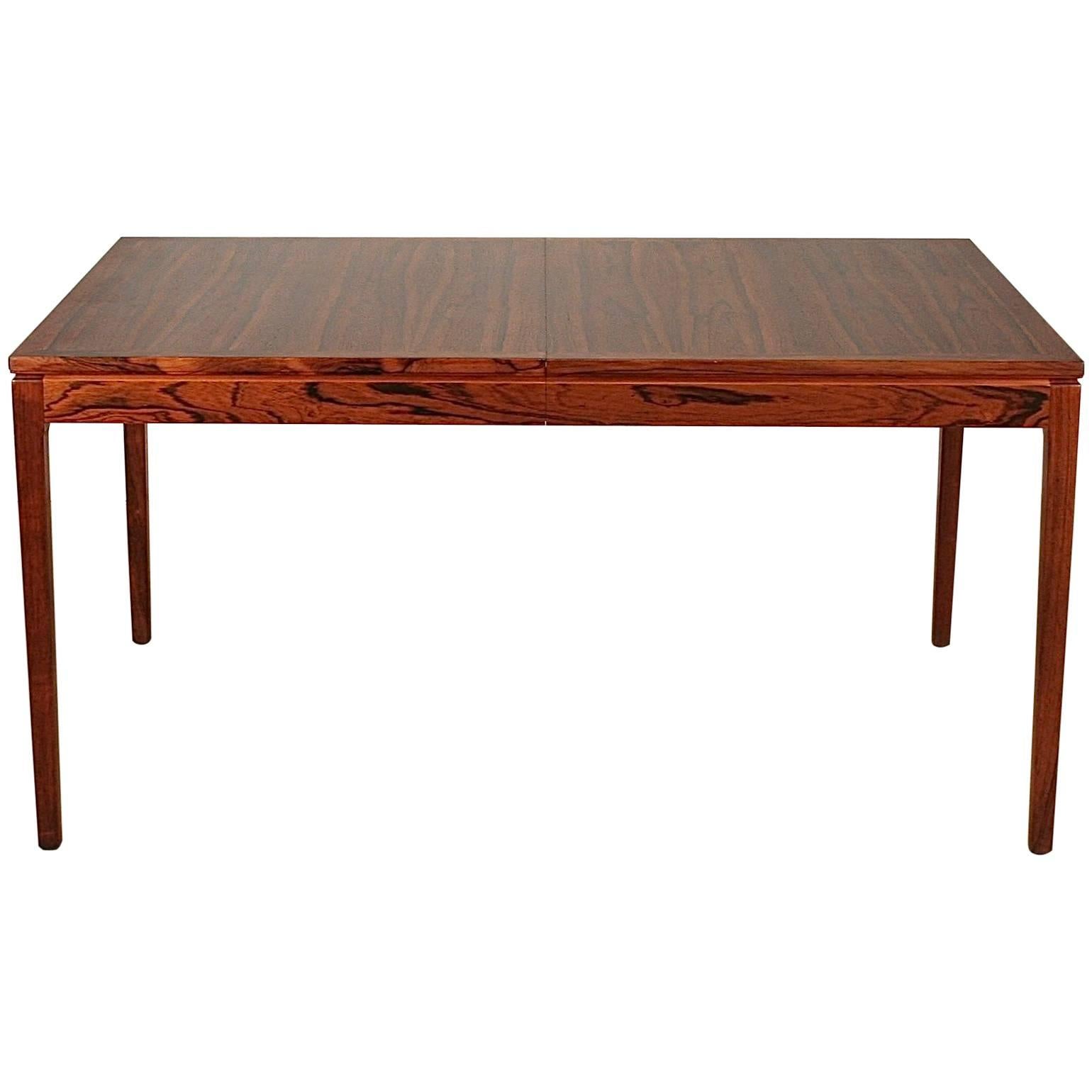Vintage Danish Rosewood Dining Table For Sale