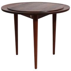 Custom Modernist Round Side Table, 1963